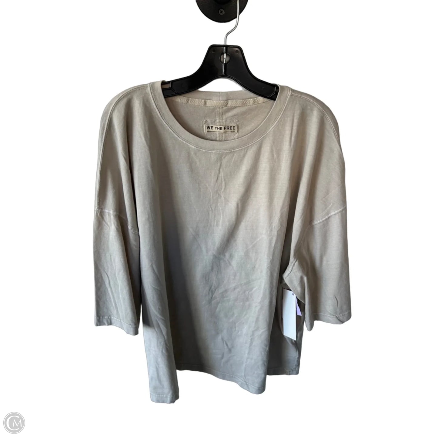 Top Short Sleeve By We The Free In Beige, Size: Xl