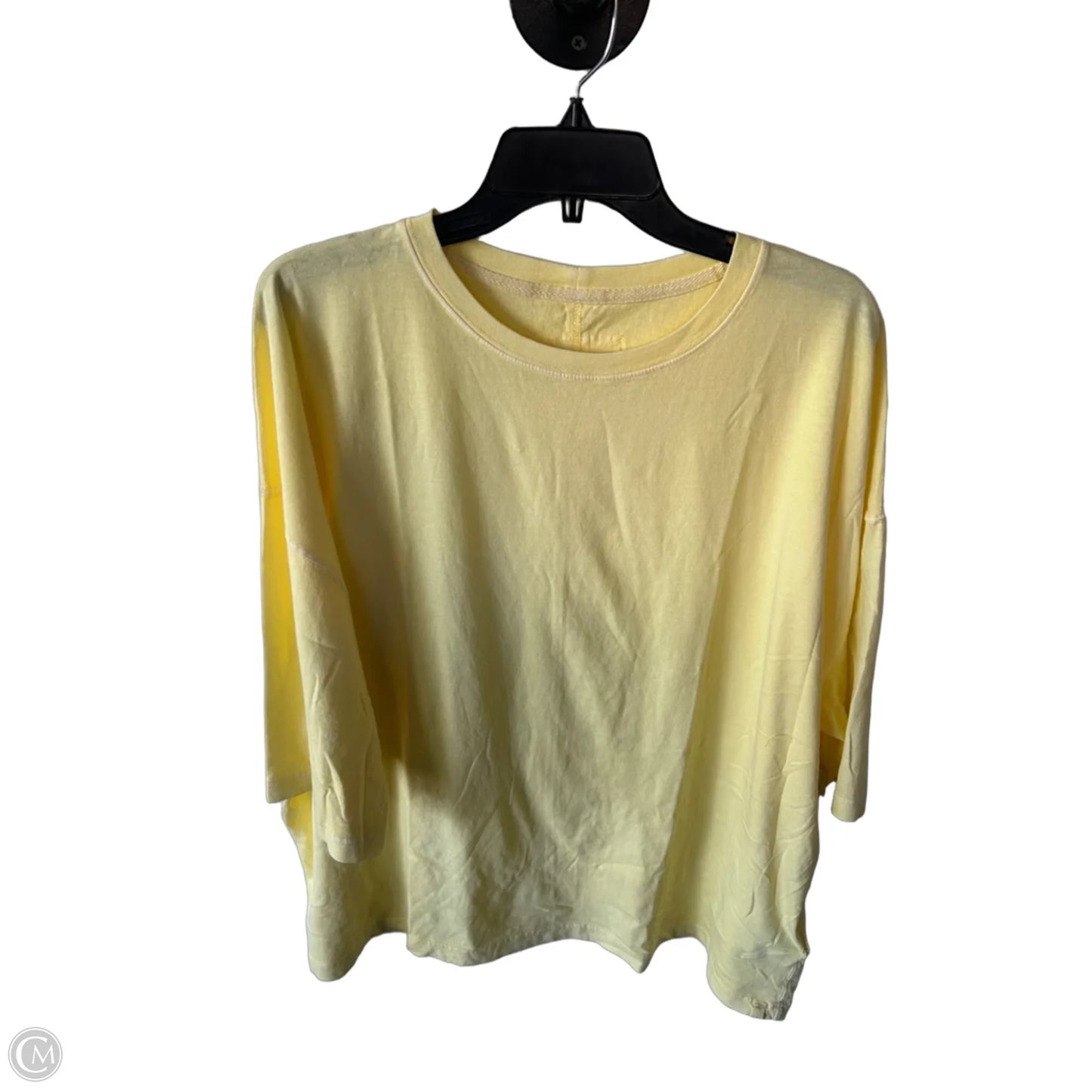Top Short Sleeve By We The Free In Yellow, Size: Xl
