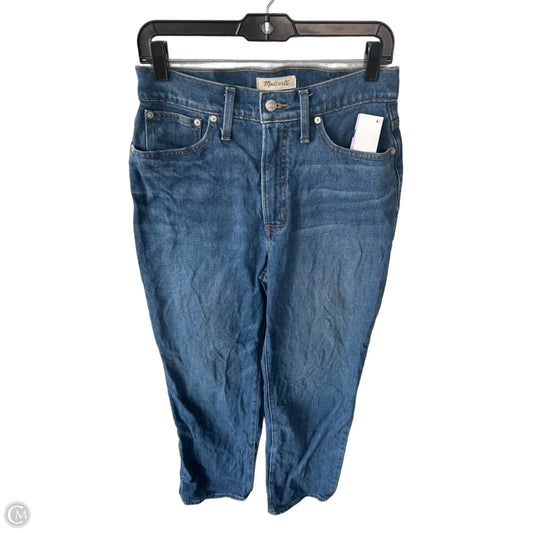 Jeans Straight By Madewell In Blue Denim, Size: 6