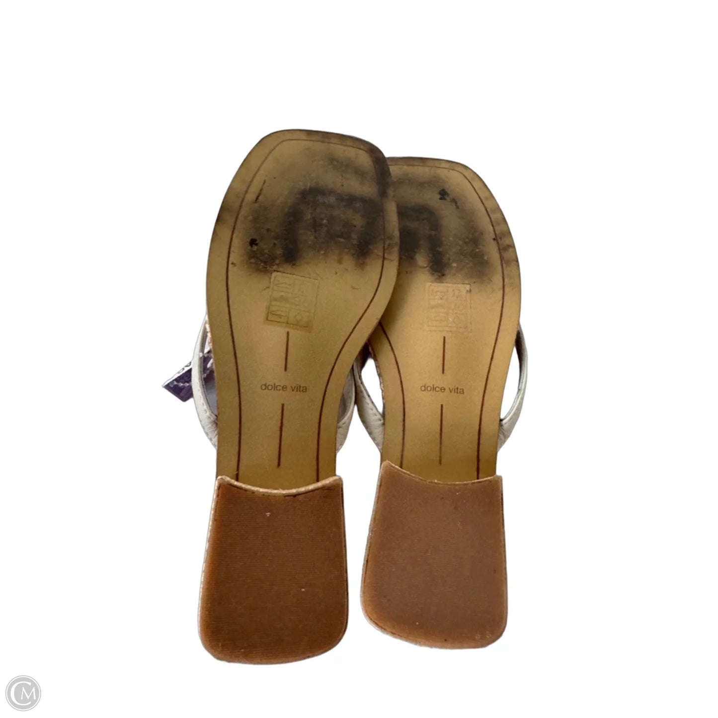 Sandals Heels Block By Dolce Vita In Cream, Size: 9