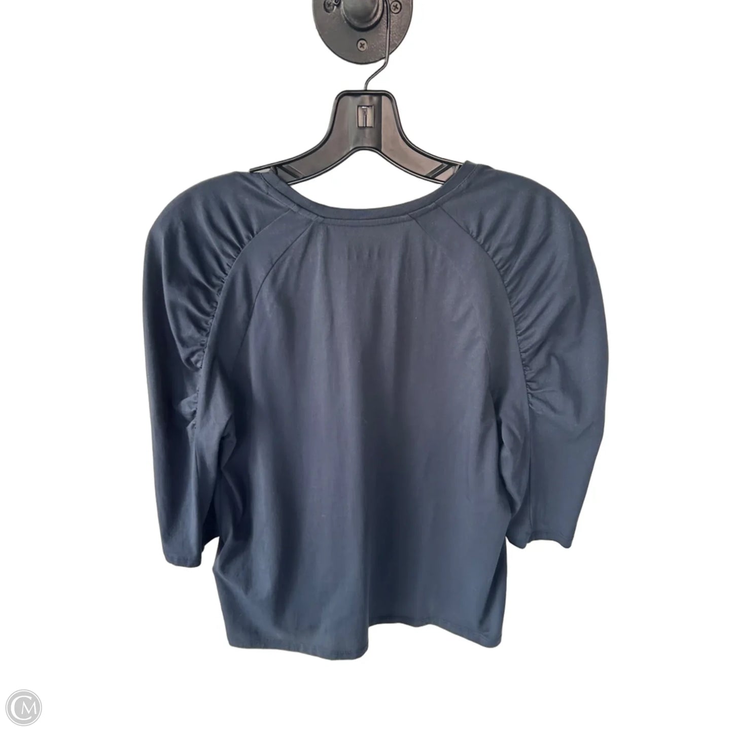 Top 3/4 Sleeve By Cma In Blue, Size: M