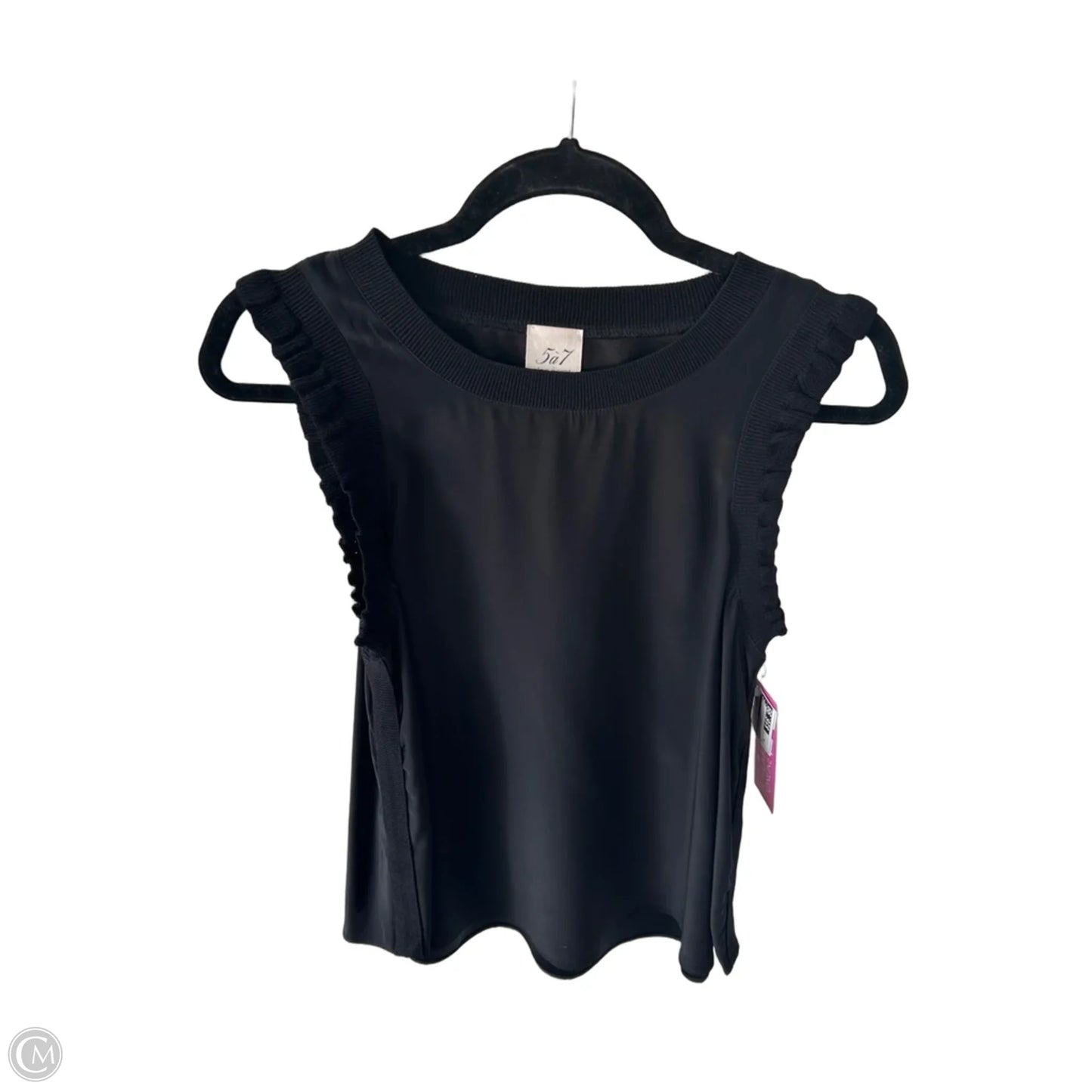 Top Sleeveless By Cinc A Sept In Black, Size: M