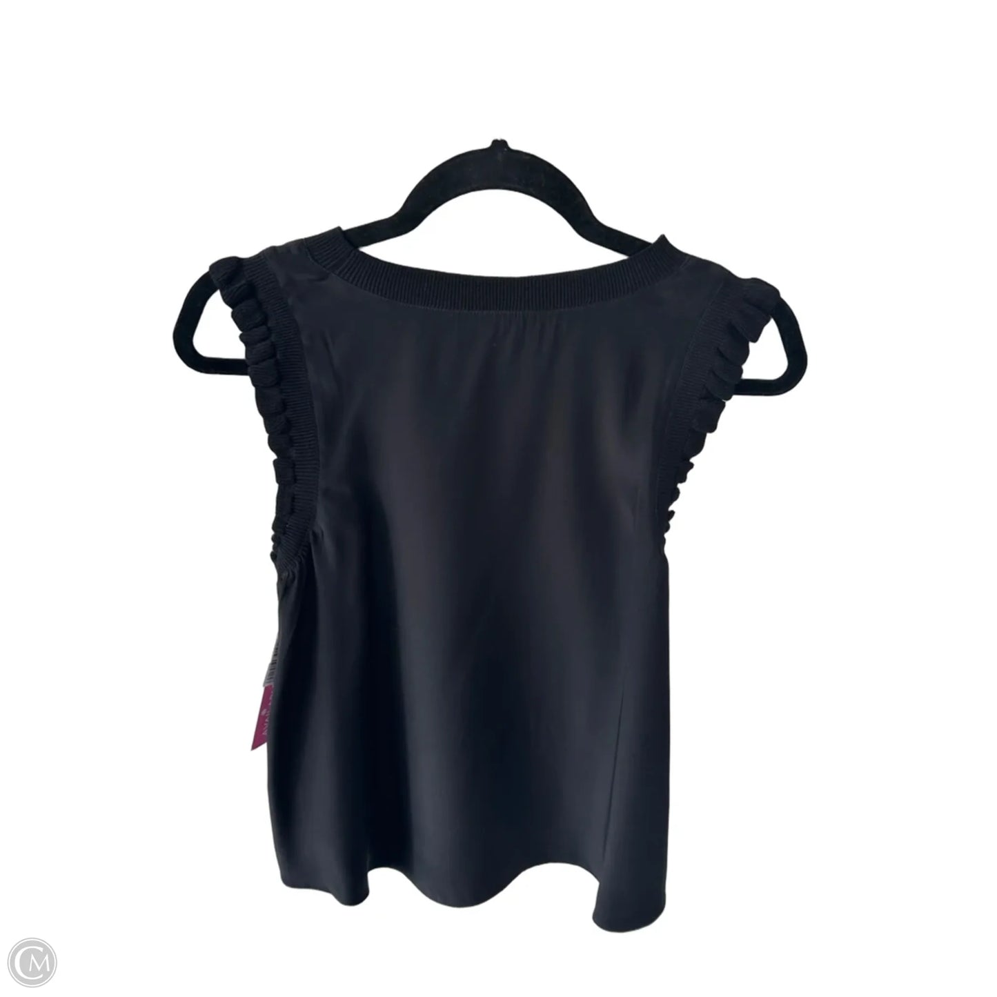 Top Sleeveless By Cinc A Sept In Black, Size: M