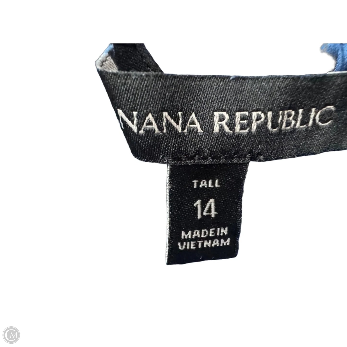 Dress Casual Midi By Banana Republic In Blue, Size: L