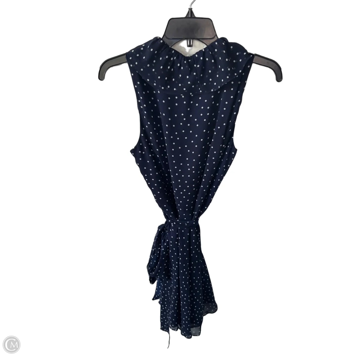 Dress Work By Chaps In Blue & White, Size: M