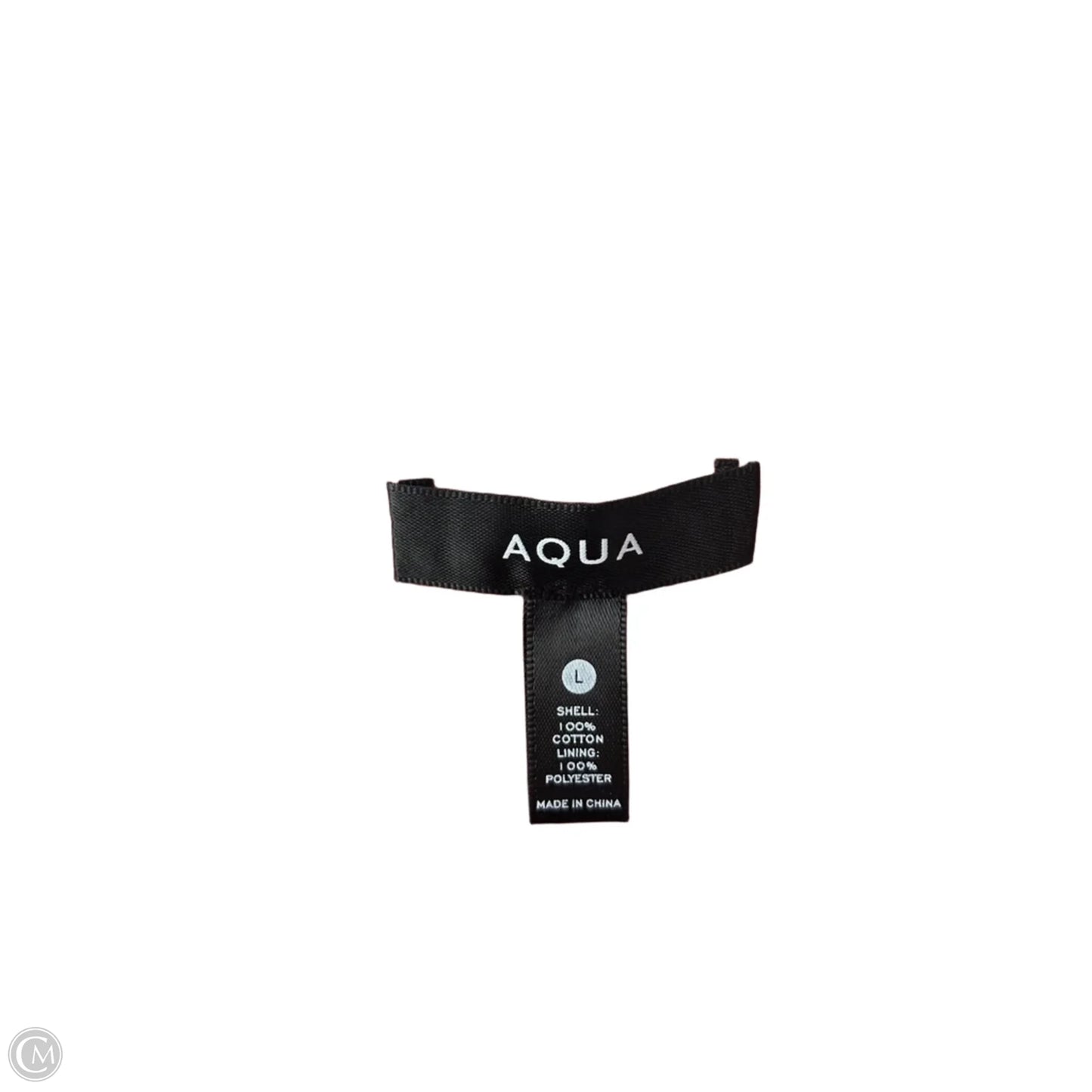 Dress Casual Short By Aqua In Orange & White, Size: L