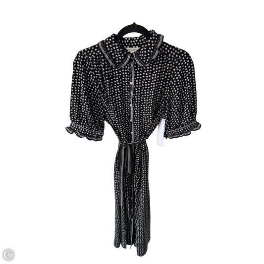 Dress Casual Midi By Max Studio In Black & Cream, Size: M