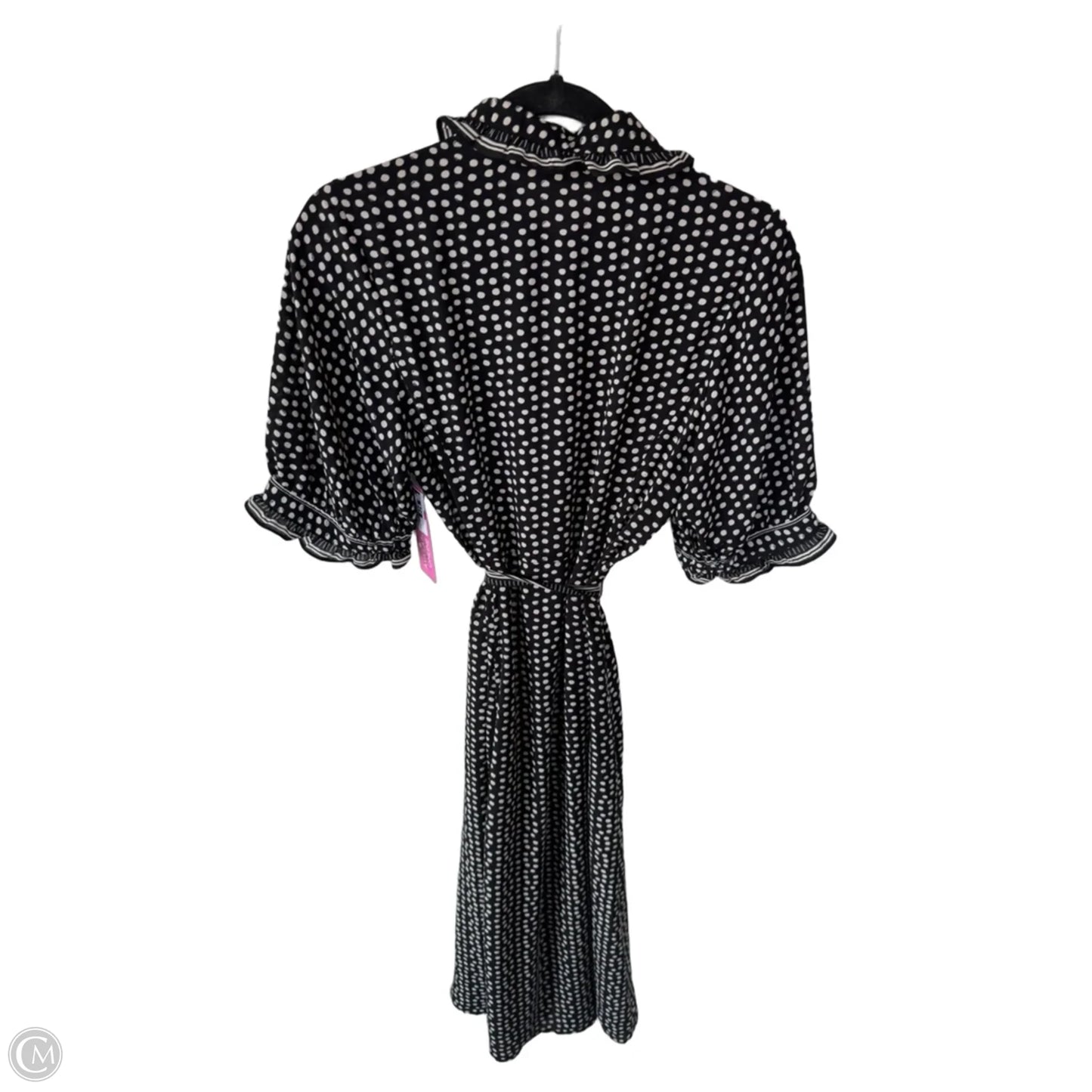 Dress Casual Midi By Max Studio In Black & Cream, Size: M
