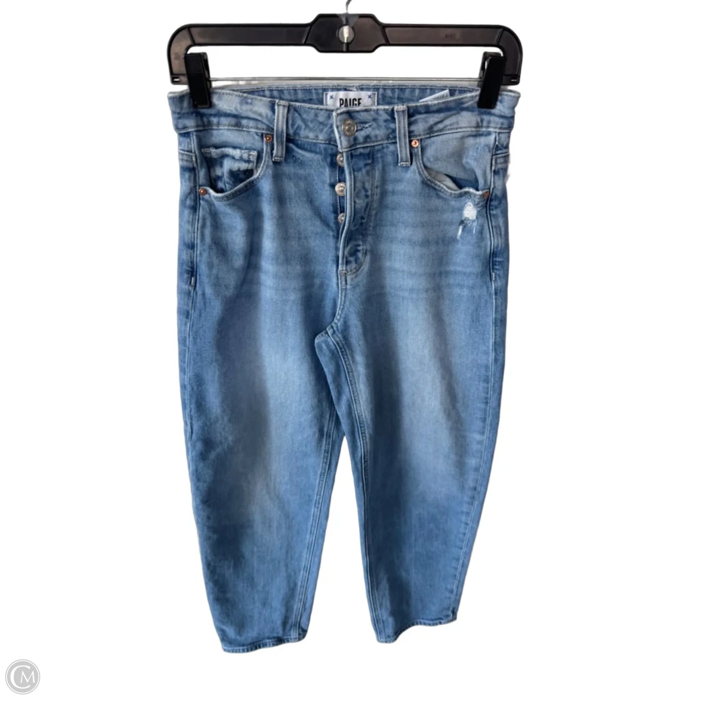 Jeans Straight By Paige In Blue Denim, Size: 2