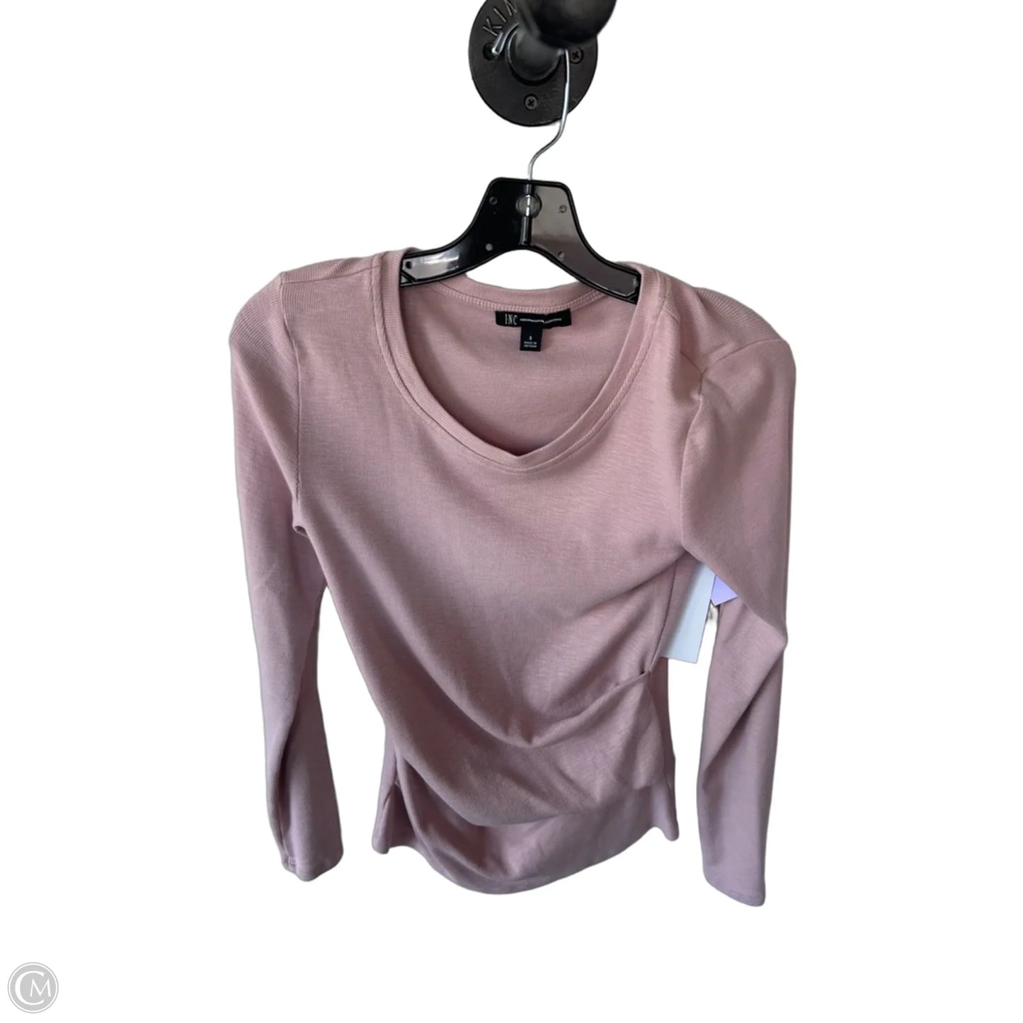 Top Long Sleeve By Inc In Pink, Size: S