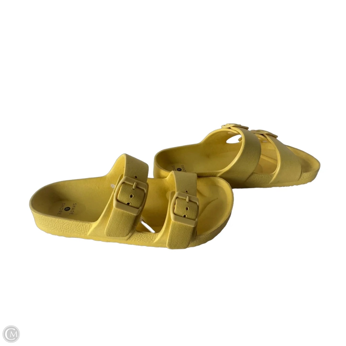 Sandals Flats By Shade & Shore In Yellow, Size: 7
