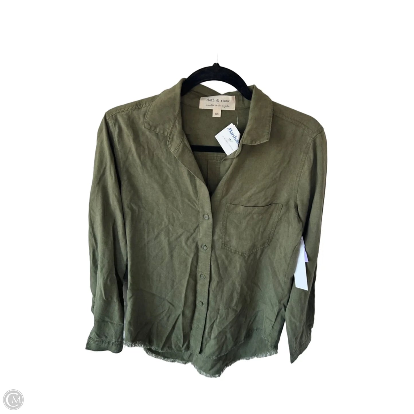 Top Long Sleeve By Cloth & Stone In Green, Size: Xs
