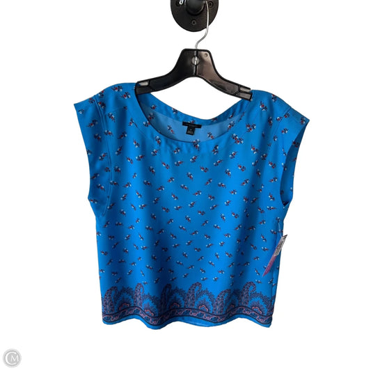 Top Sleeveless By Ann Taylor In Blue, Size: M