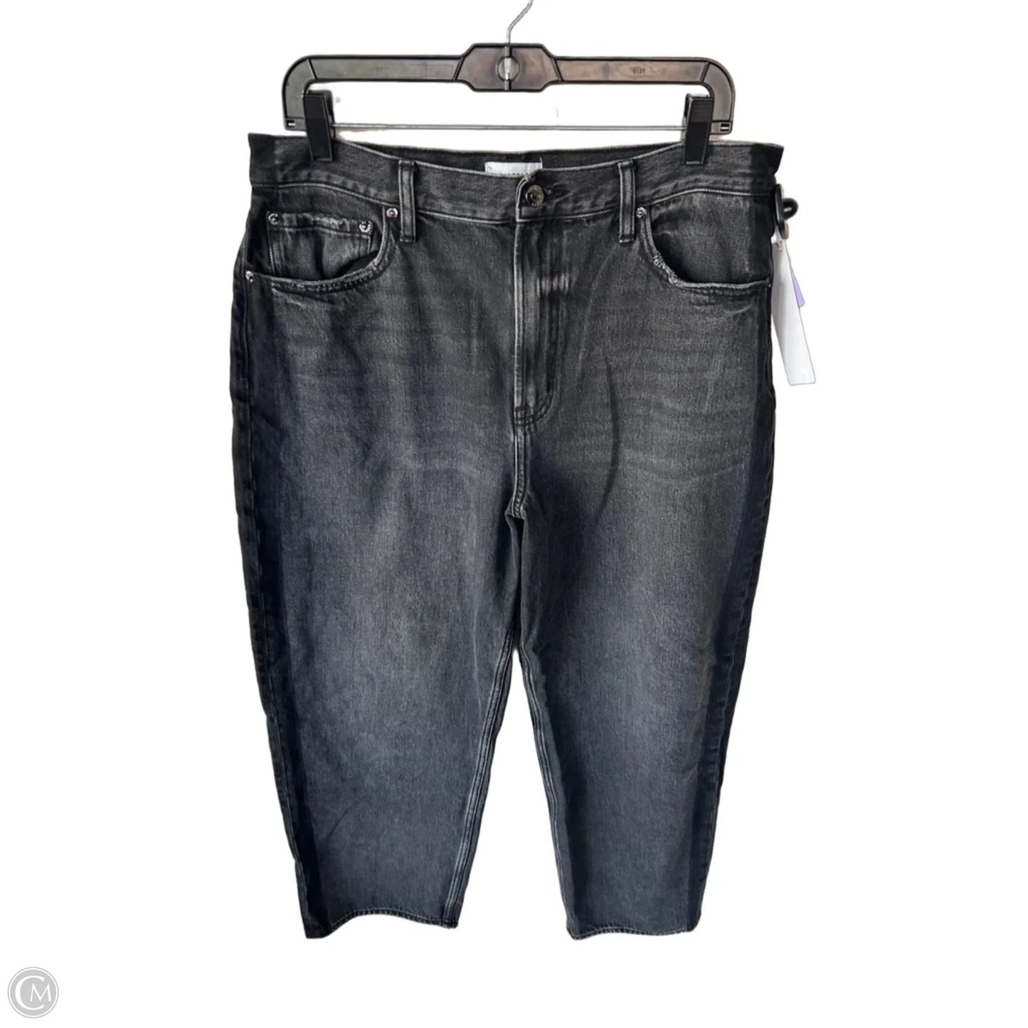 Jeans Wide Leg By Pistola In Black Denim, Size: 14