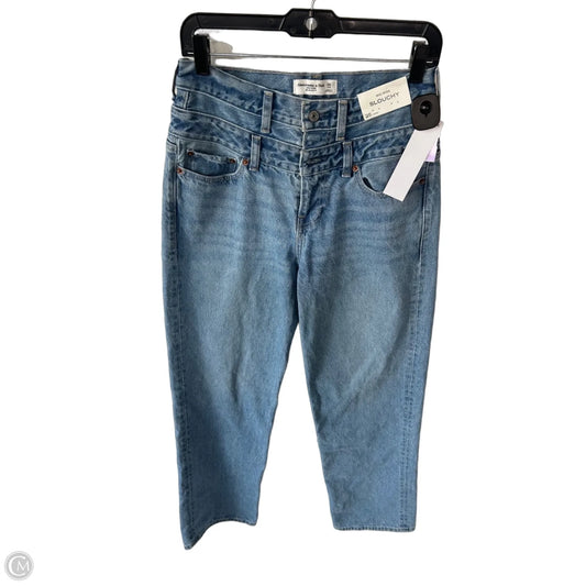 Jeans Straight By Abercrombie And Fitch In Blue Denim, Size: 2