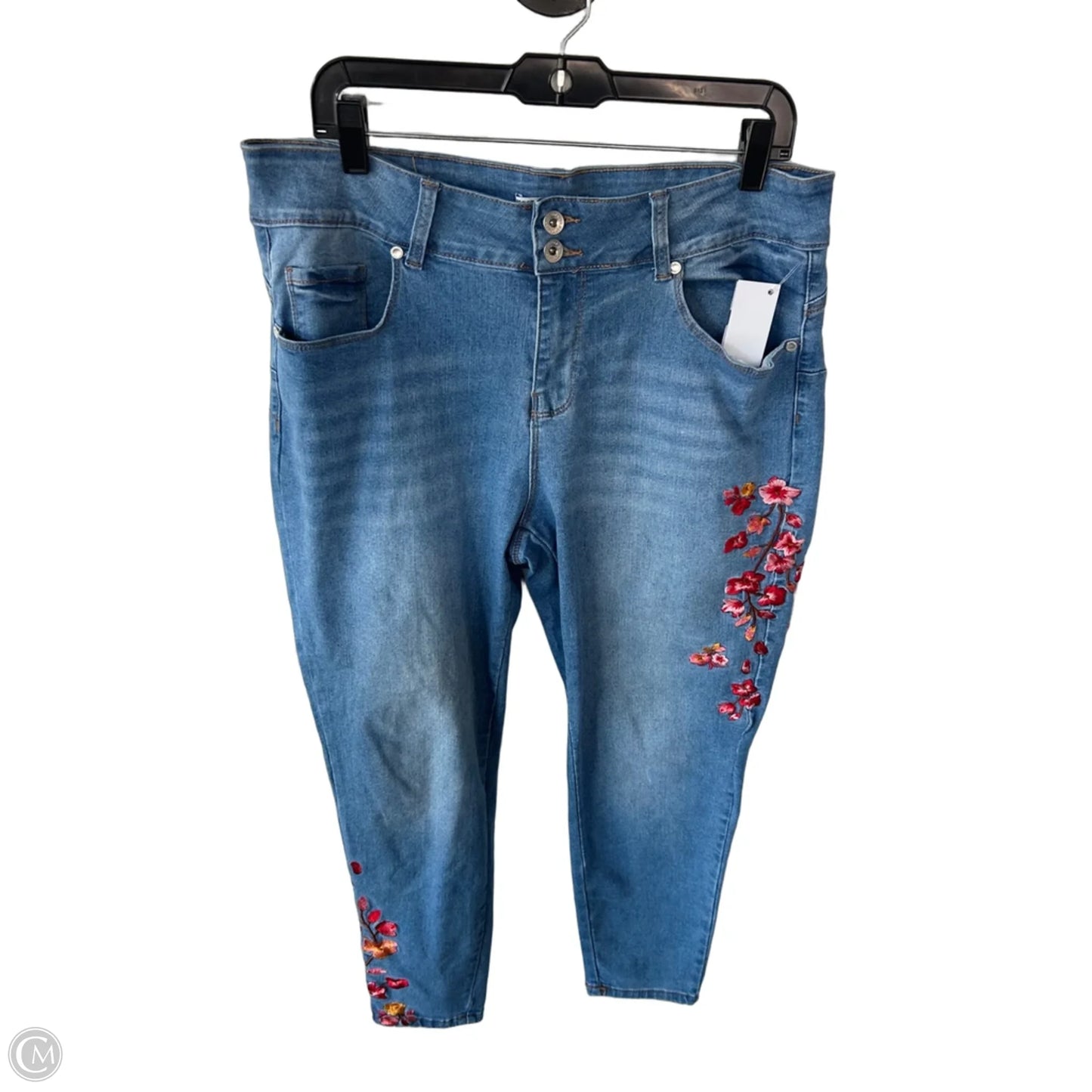 Jeans Jeggings By Clothes Mentor In Blue Denim, Size: 16
