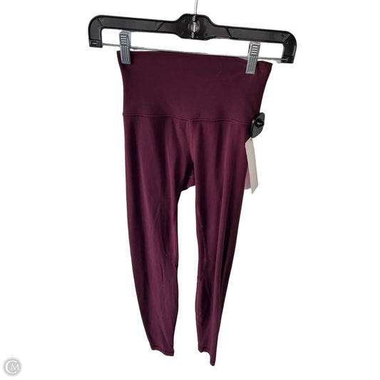 Athletic Leggings By Lululemon In Maroon, Size: 2