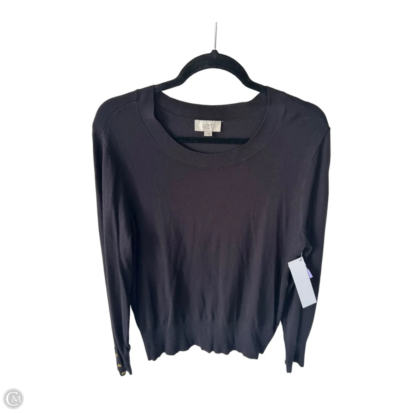 Sweater By Loft In Black, Size: L