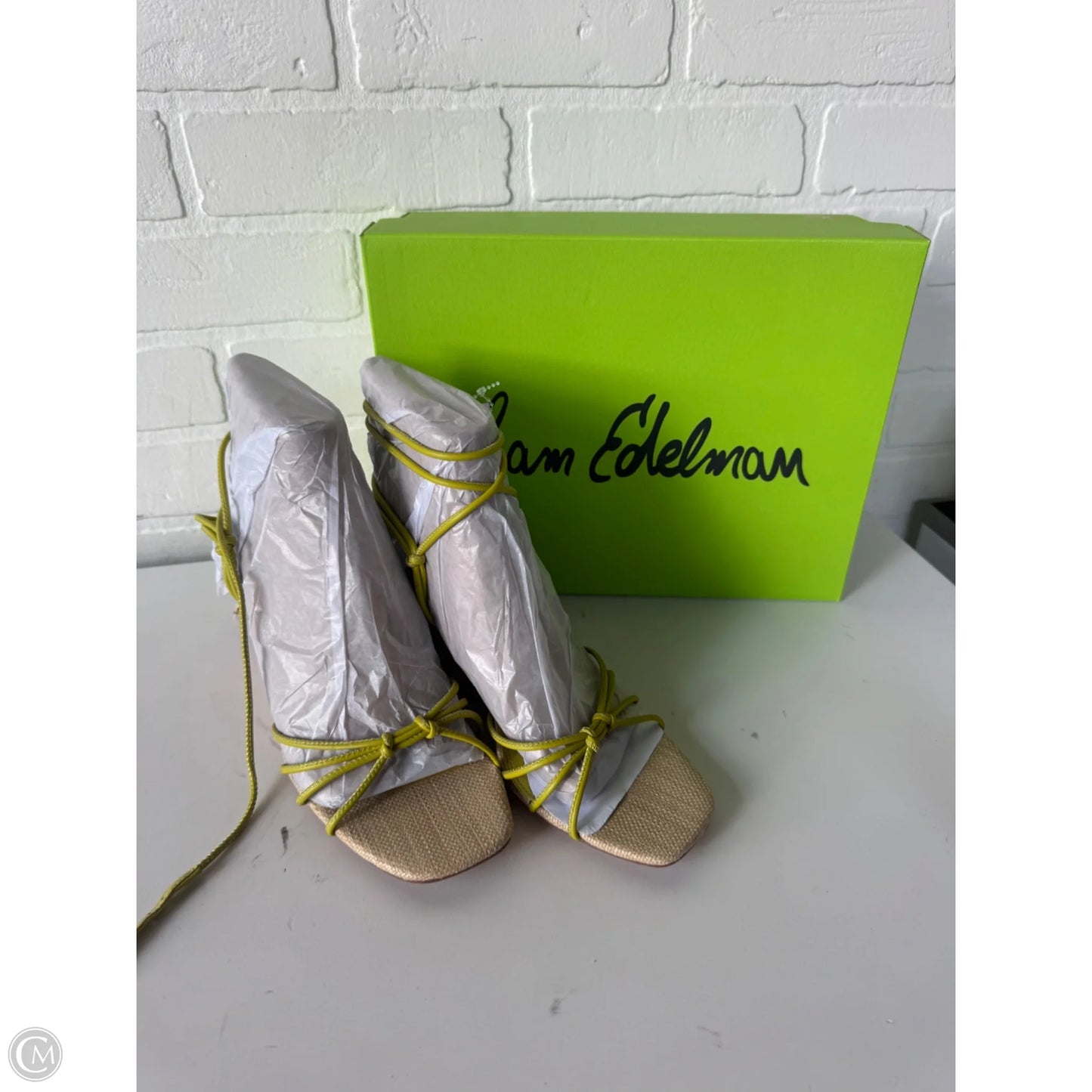 Sandals Heels Wedge By Sam Edelman In Green, Size: 8