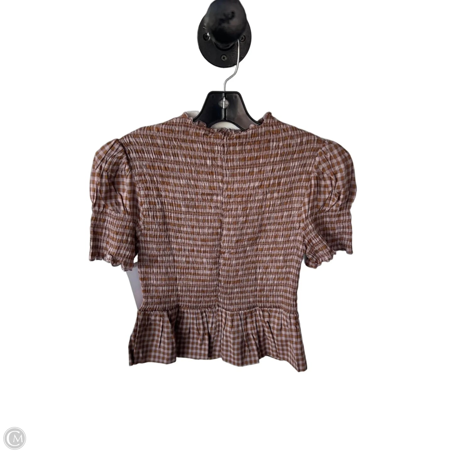 Top Short Sleeve By Reformation In Brown, Size: S