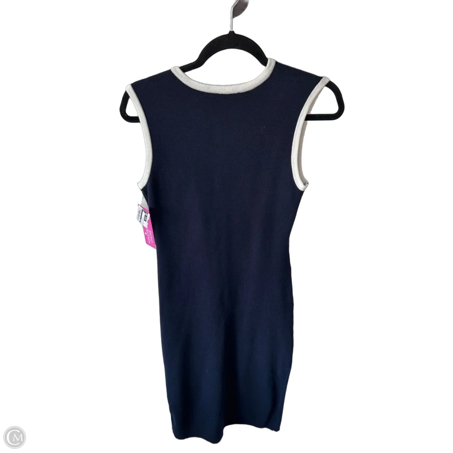 Dress Sweater By Cmc In Blue & White, Size: S