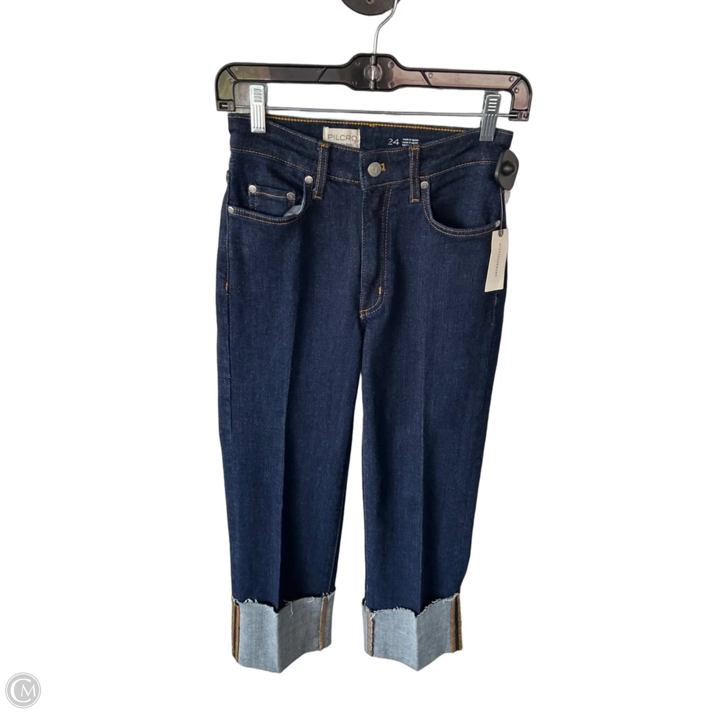 Jeans Wide Leg By Pilcro In Blue Denim, Size: 0