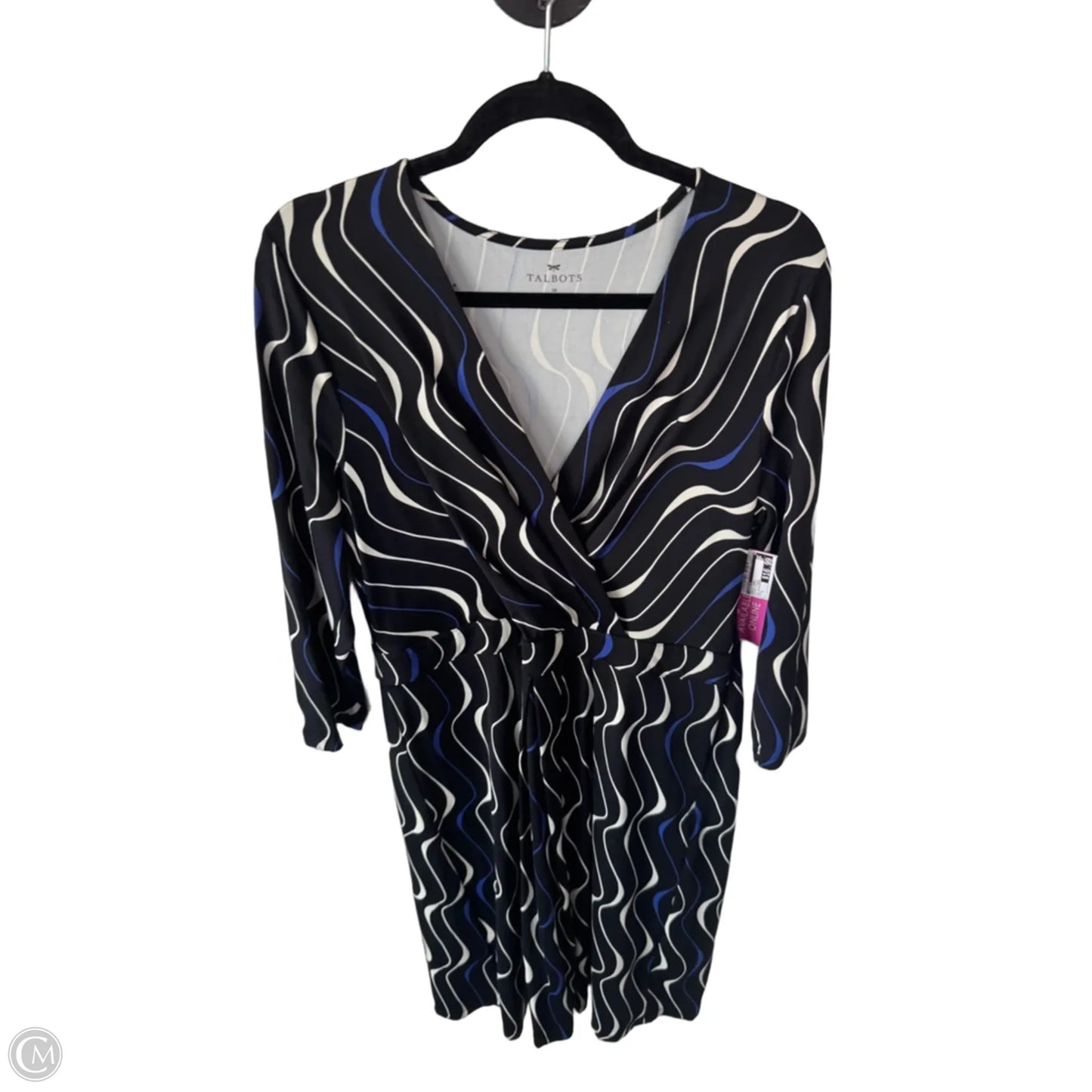 Dress Work By Talbots In Black & Blue, Size: L