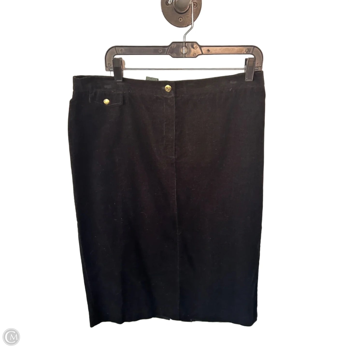 Skirt Maxi By Lauren By Ralph Lauren In Black, Size: 16