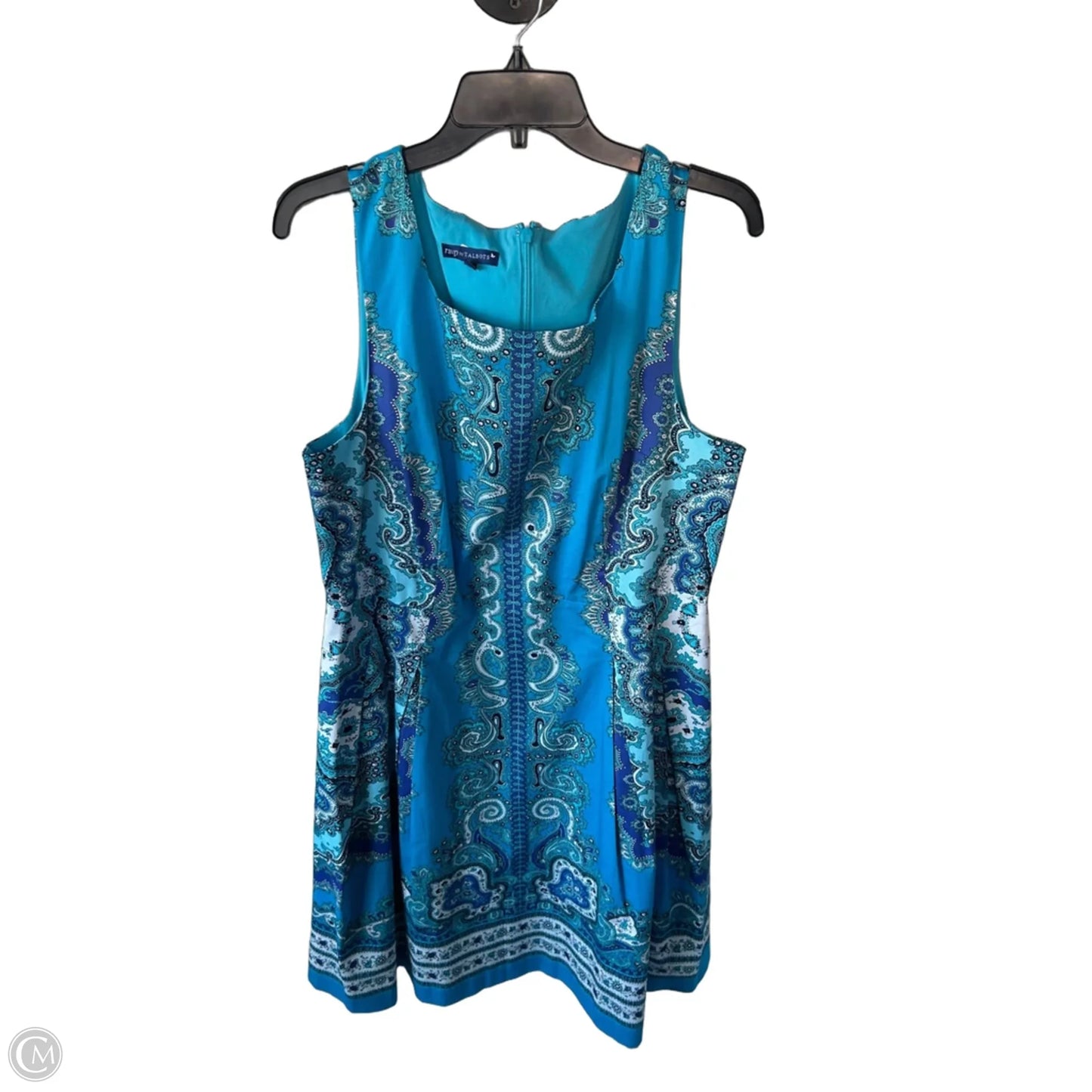Dress Work By Talbots In Blue & White, Size: Xl
