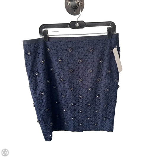 Skirt Midi By Talbots In Navy, Size: 14