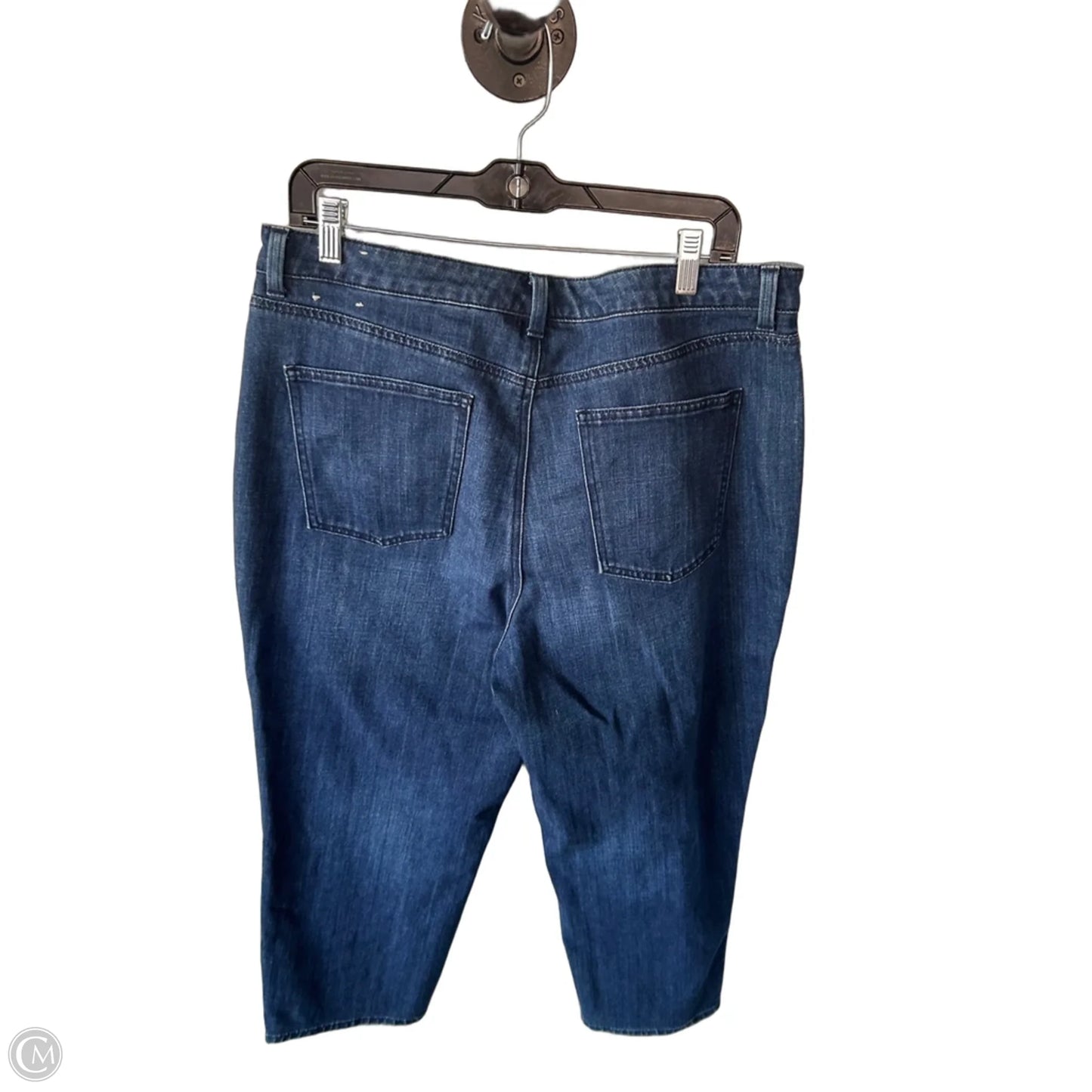 Jeans Straight By Talbots In Blue Denim, Size: 16
