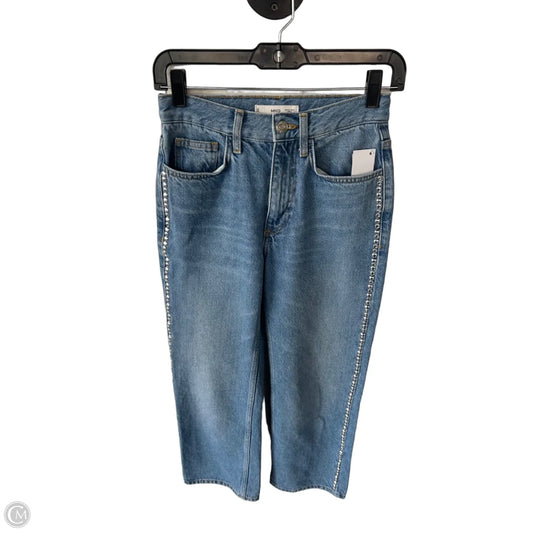 Jeans Straight By Mng In Blue Denim, Size: 2