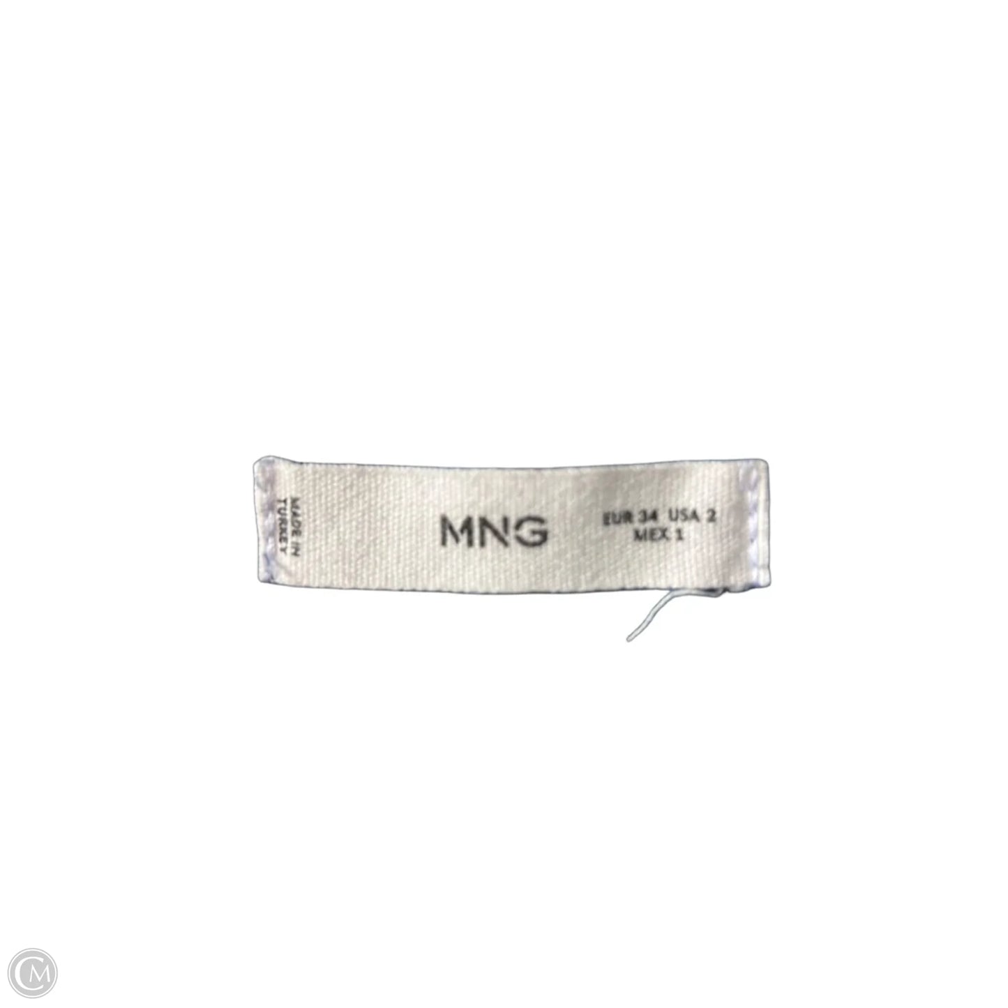 Jeans Straight By Mng In Blue Denim, Size: 2