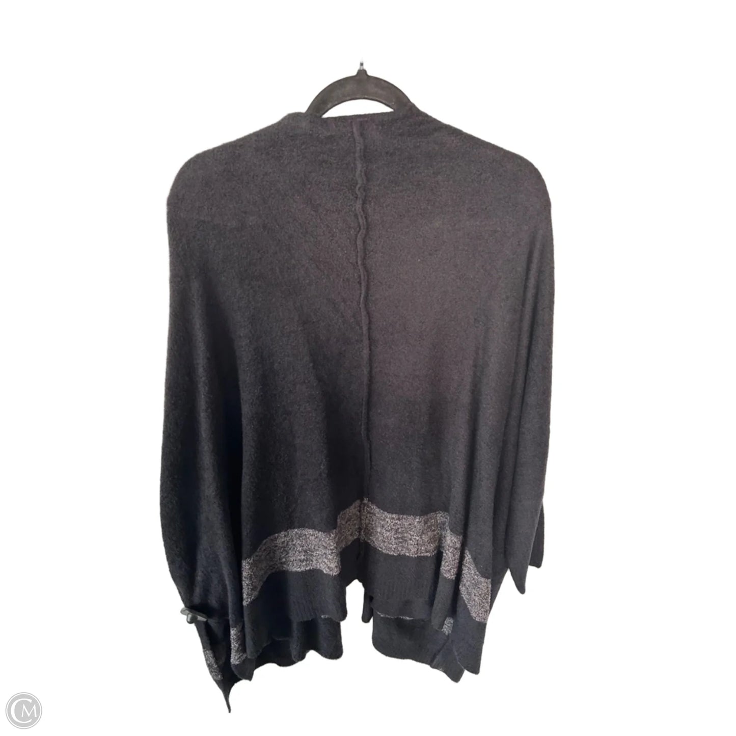 Sweater Cardigan By Barefoot Dreams In Black & Grey, Size: Osfm