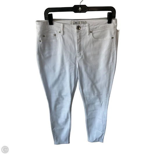 Jeans Skinny By Vineyard Vines In White Denim, Size: 10