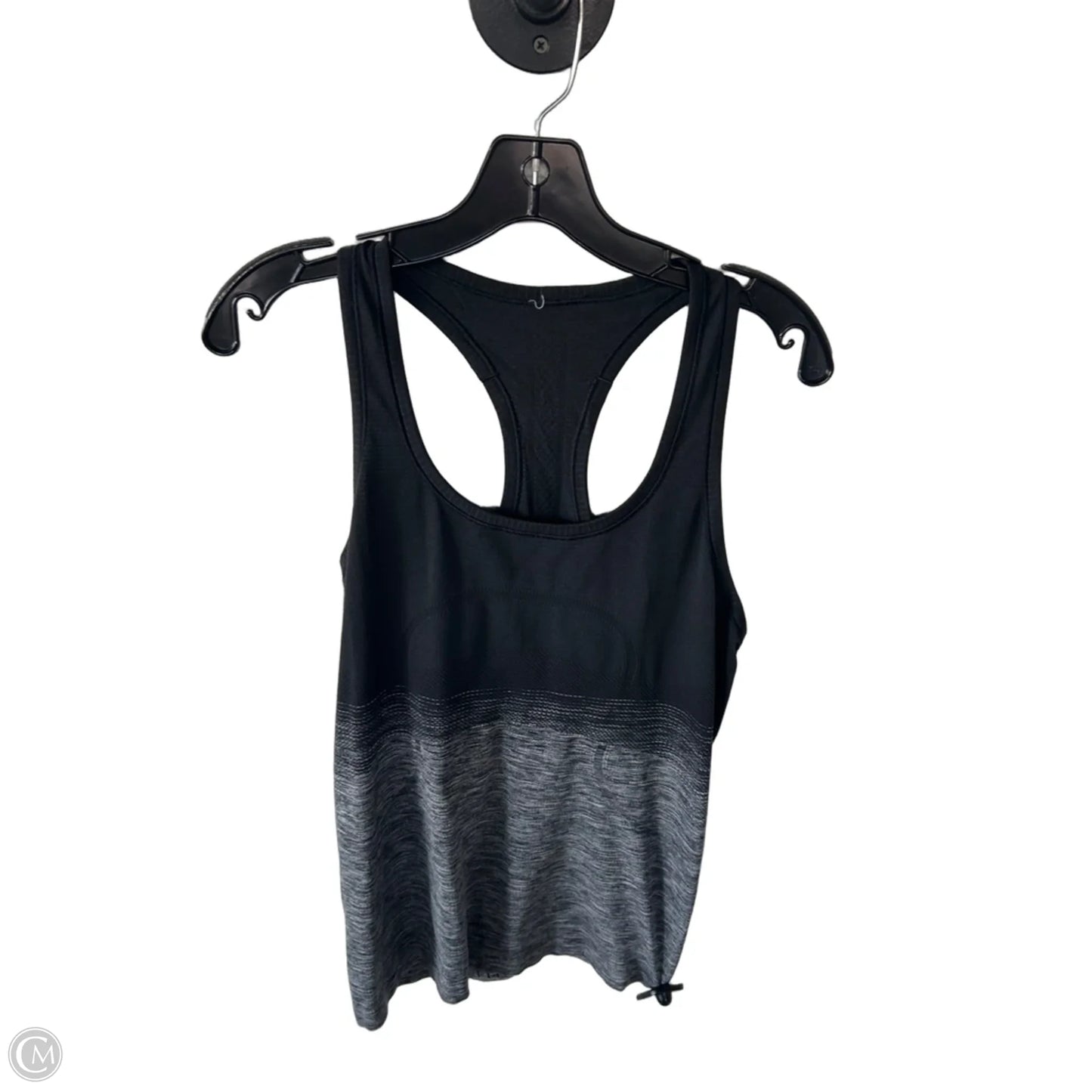 Athletic Tank Top By Lululemon In Black & Grey, Size: M