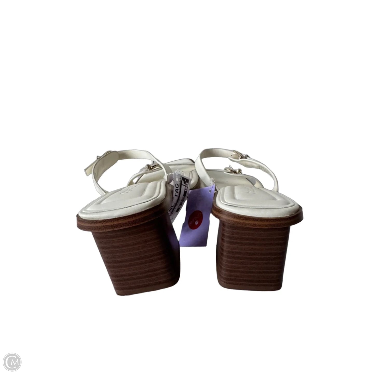 Sandals Heels Block By Open Edit In White, Size: 6.5