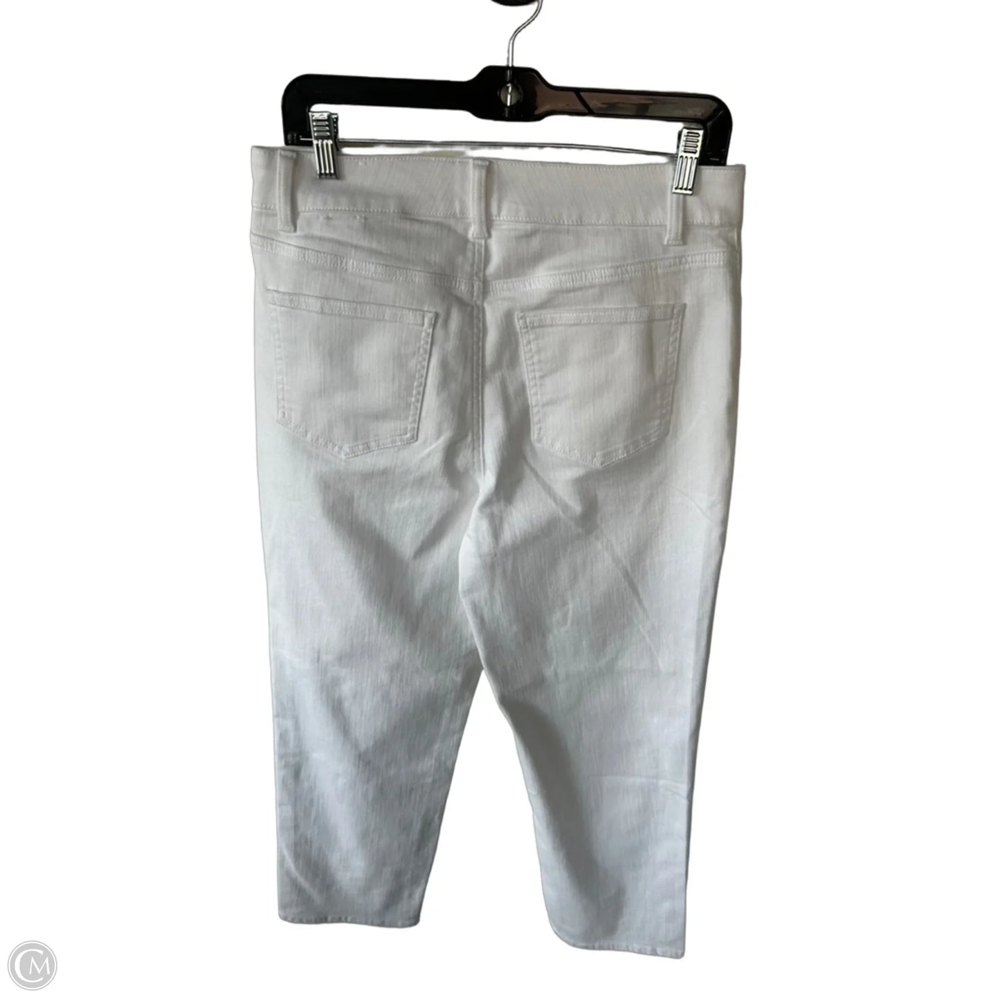 Jeans Straight By Talbots In White Denim, Size: 10p