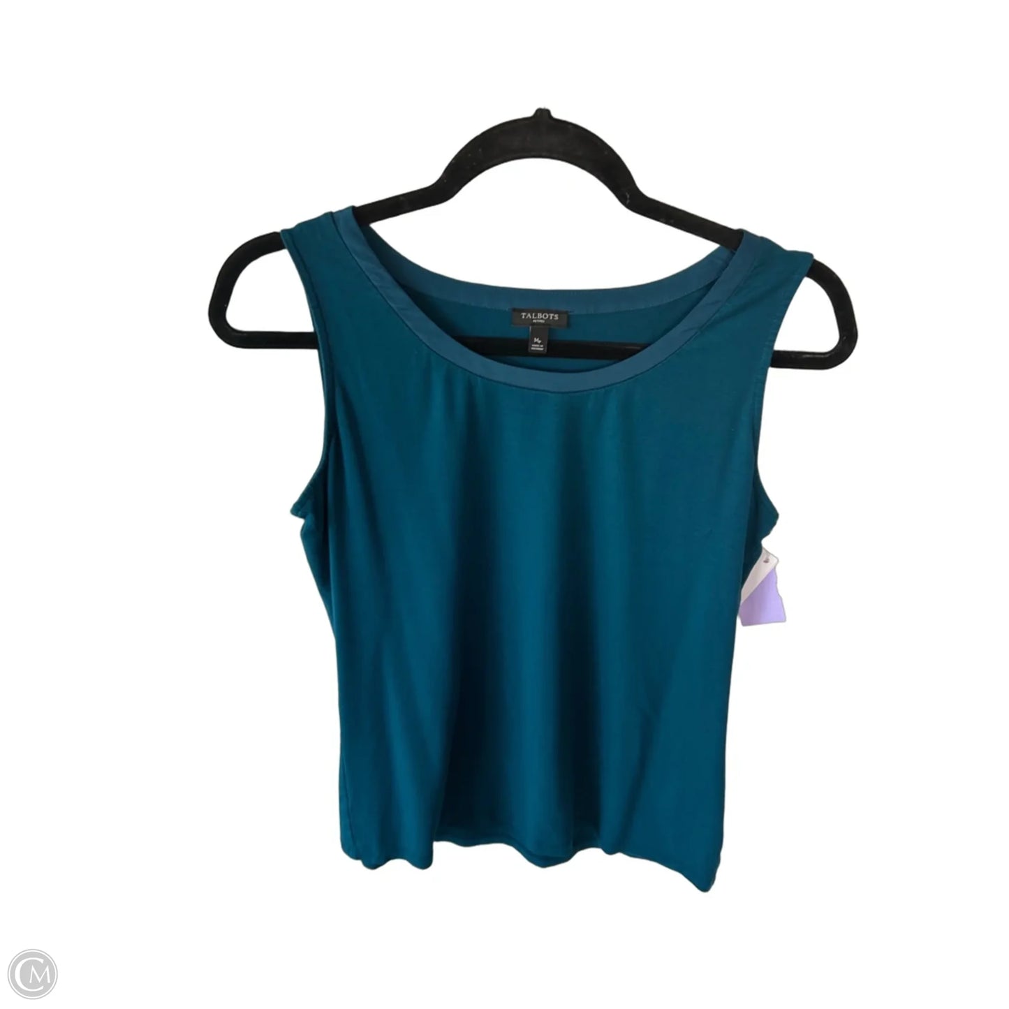Top Sleeveless Basic By Talbots In Teal, Size: Mp