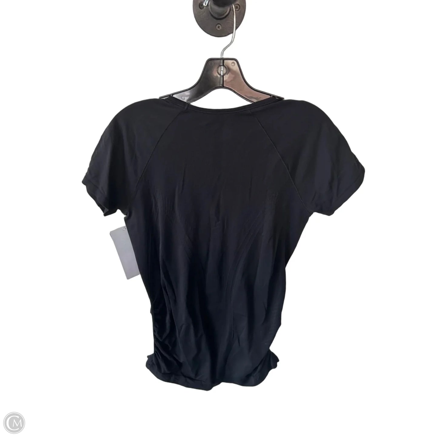 Athletic Top Short Sleeve By Athleta In Black, Size: L