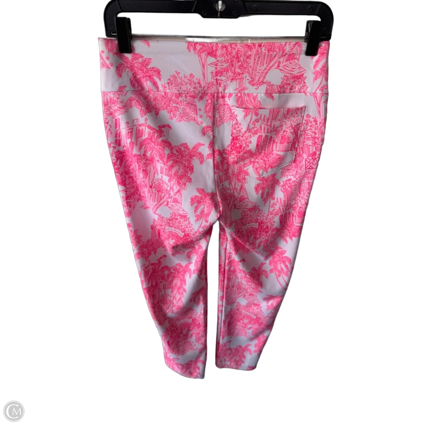 Pants Designer By Lilly Pulitzer In Pink & White, Size: 2