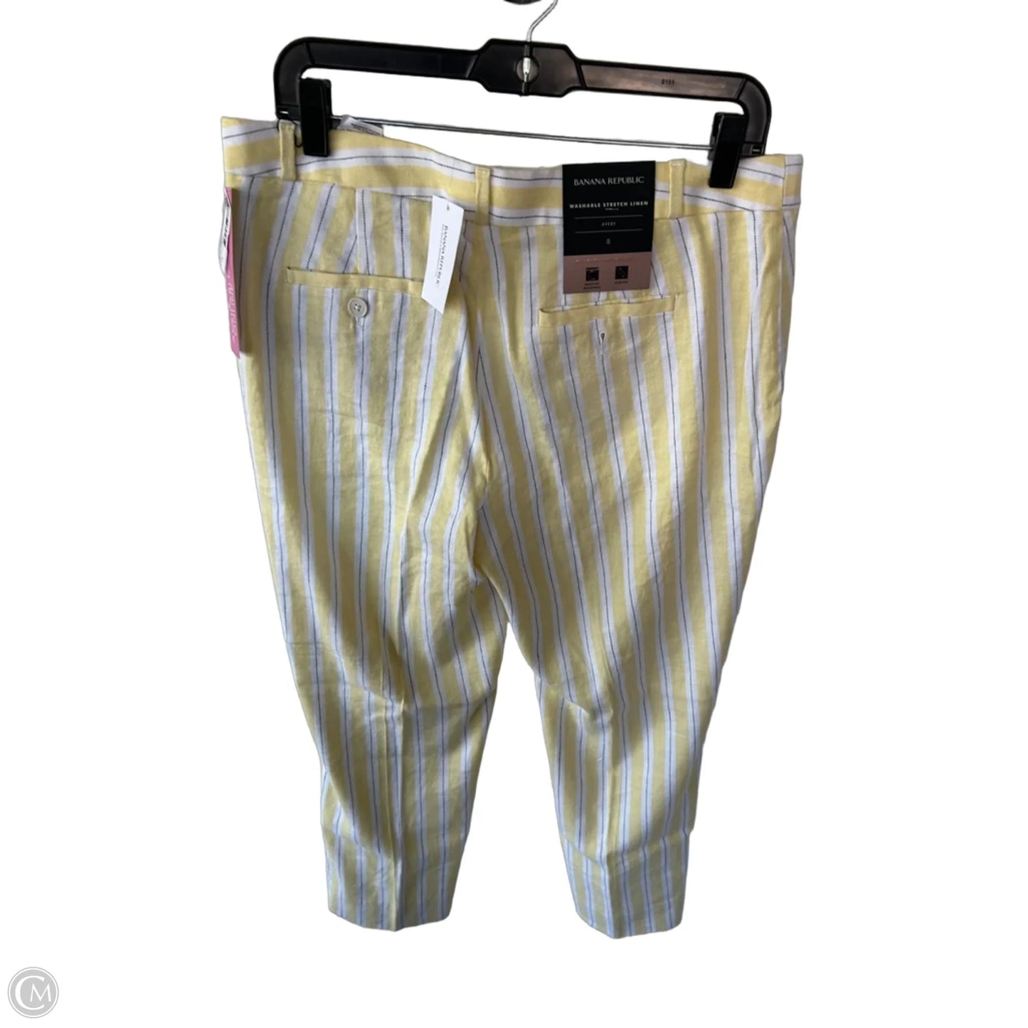 Pants Other By Banana Republic In White & Yellow, Size: 8