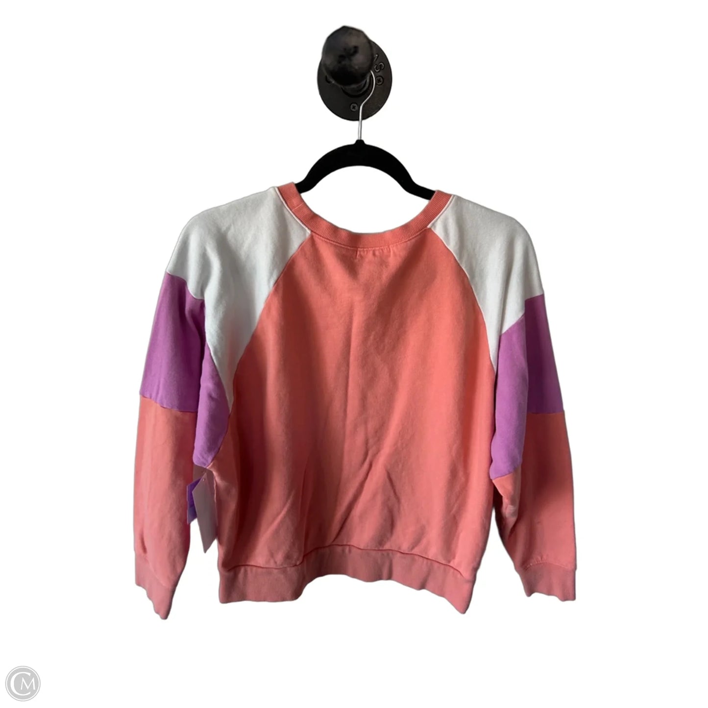 Sweatshirt Crewneck By Evereve In Orange & Pink, Size: M