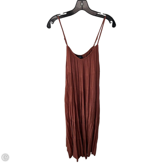 Dress Casual Maxi By Aakaa In Brown, Size: M