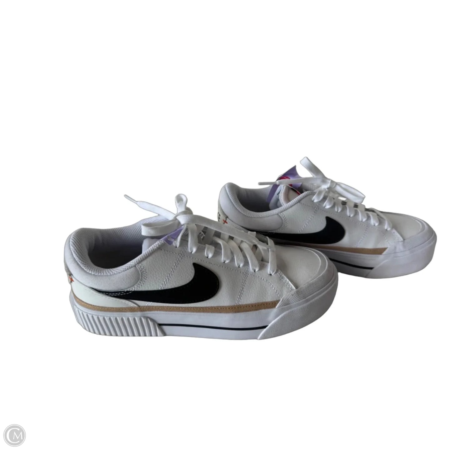 Shoes Sneakers Platform By Nike In Black & White, Size: 8