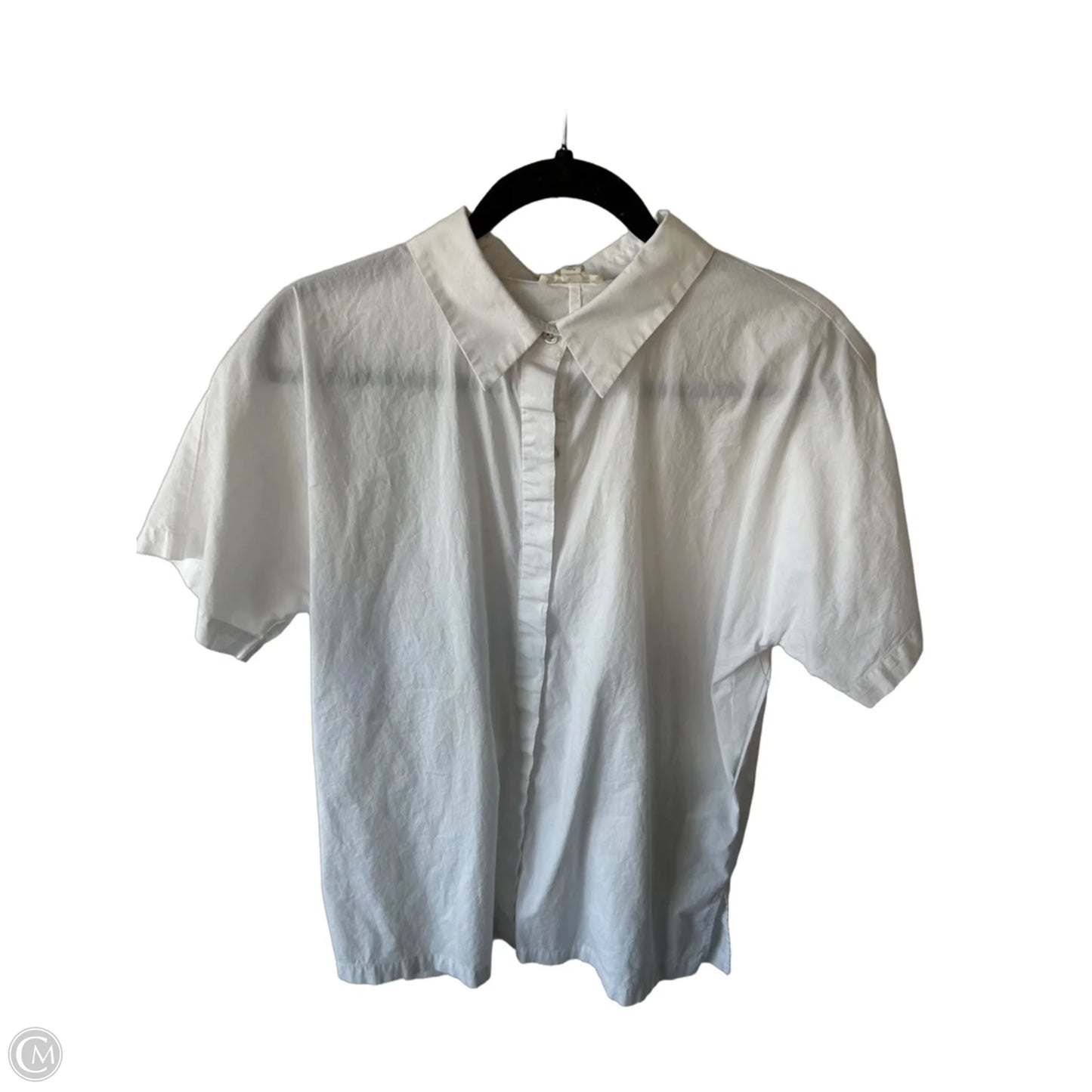 Top Short Sleeve By Eileen Fisher In White, Size: S