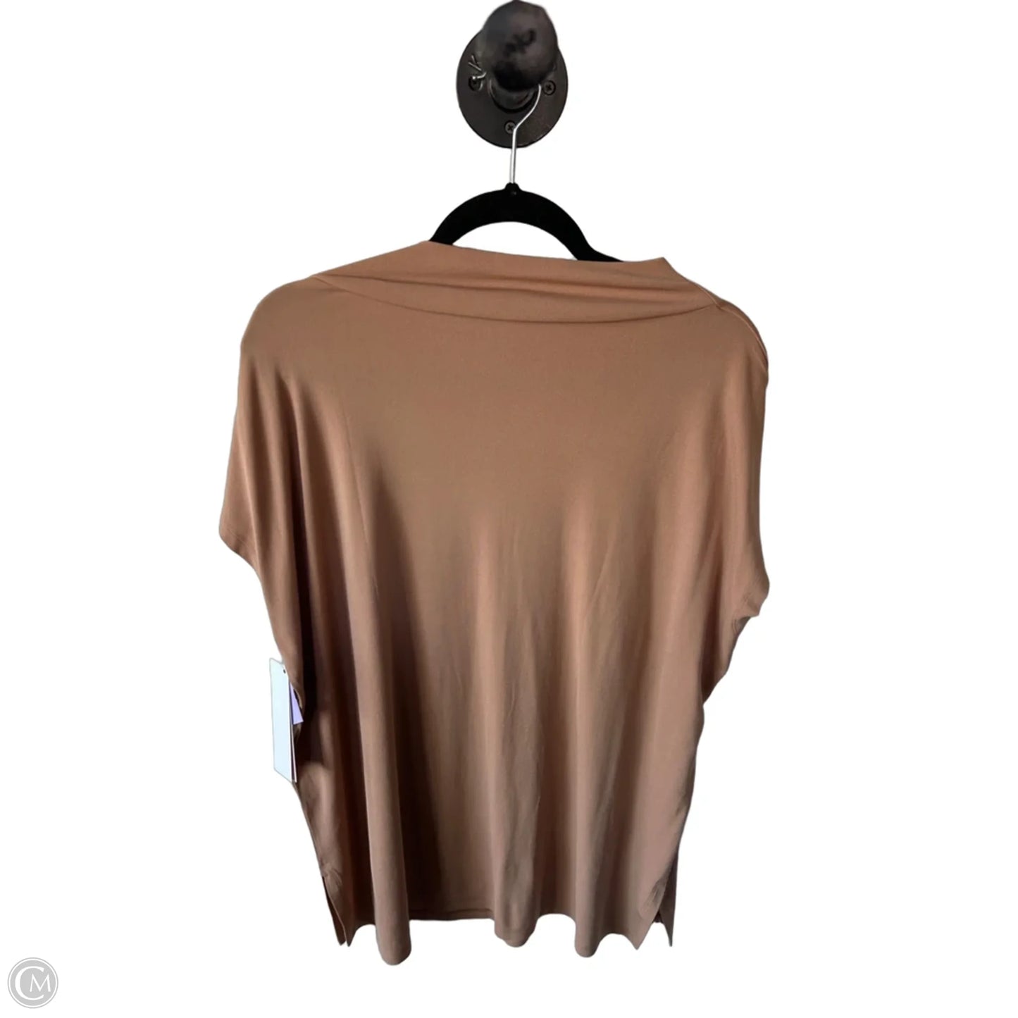 Top Short Sleeve By Eileen Fisher In Tan, Size: Mp