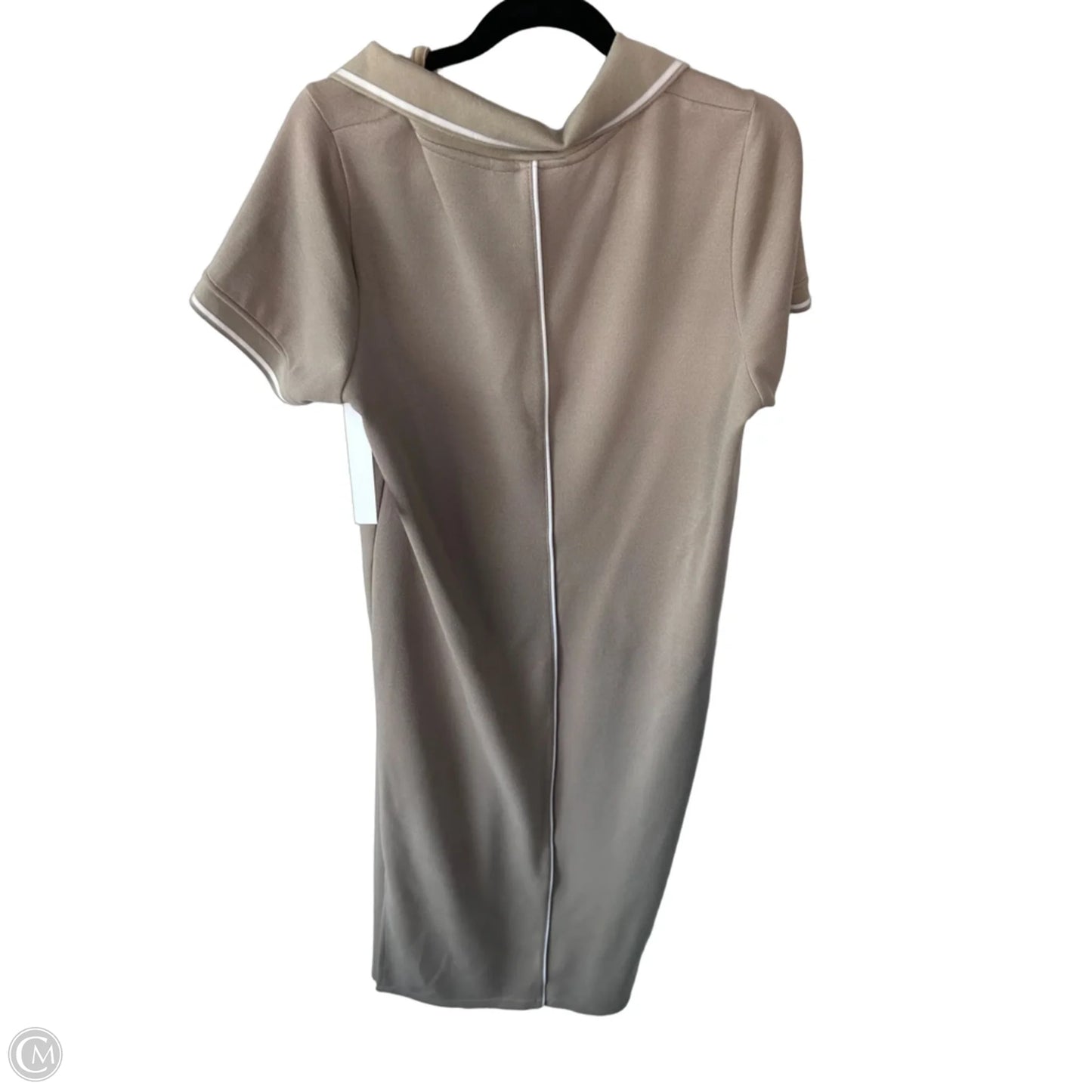 Dress Casual Maxi By Spanx In Tan & White, Size: L