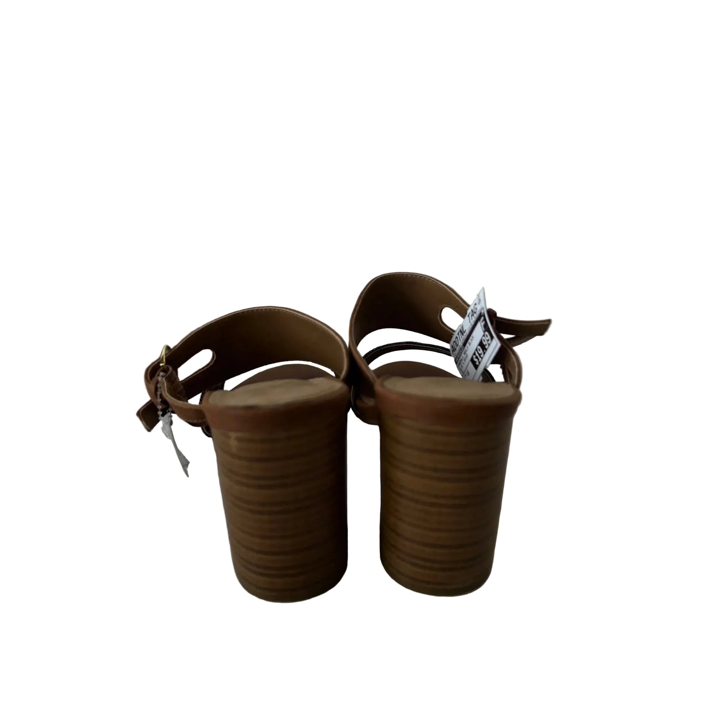 Sandals Heels Block By Aerosoles In Blue & Brown, Size: 10
