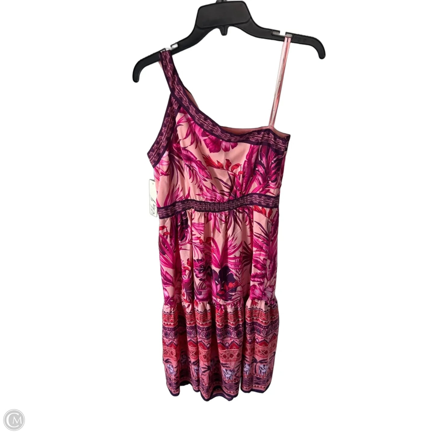 Dress Party Midi By Eliza J In Pink & Purple, Size: M